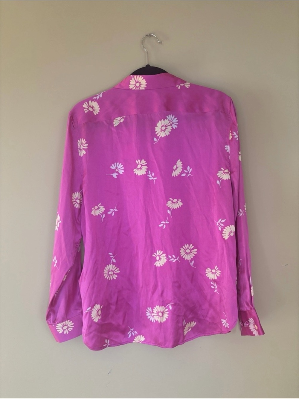 NEW Equipment Pink 100% Silk Leema Floral Button Down Silk Blouse - Picture 8 of 13